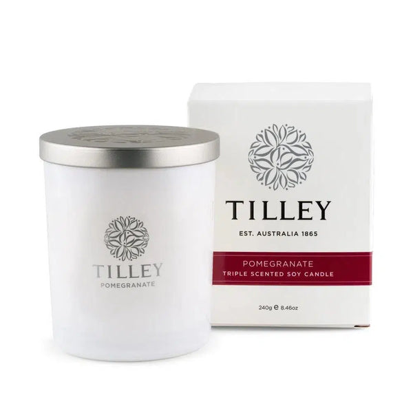Tilley Australia Soy Candles 240g Pomegranate-Candles2go