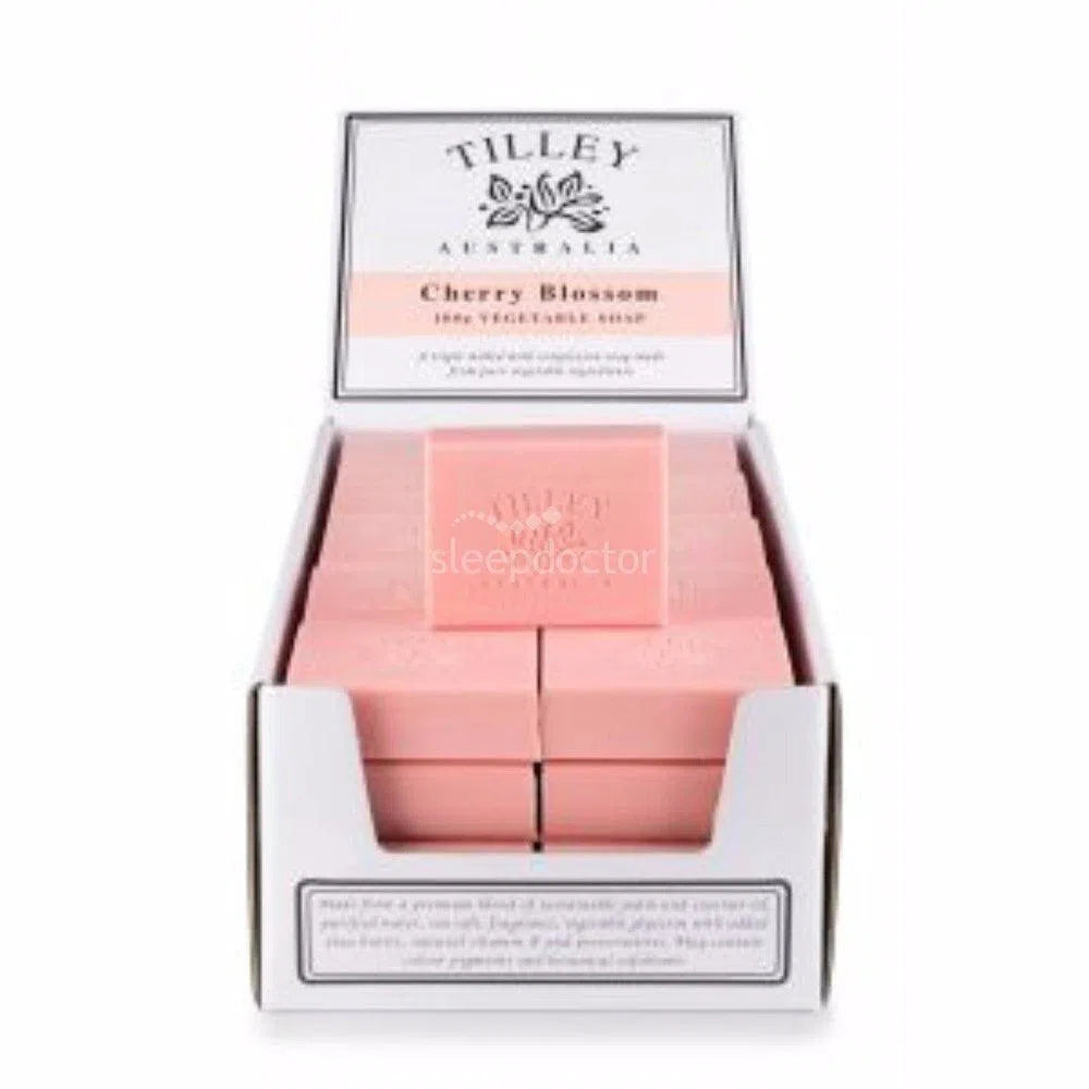 Tilley Soaps Australia Cherry Blossom Pure Vegetable Soap By 100g Bar-Candles2go