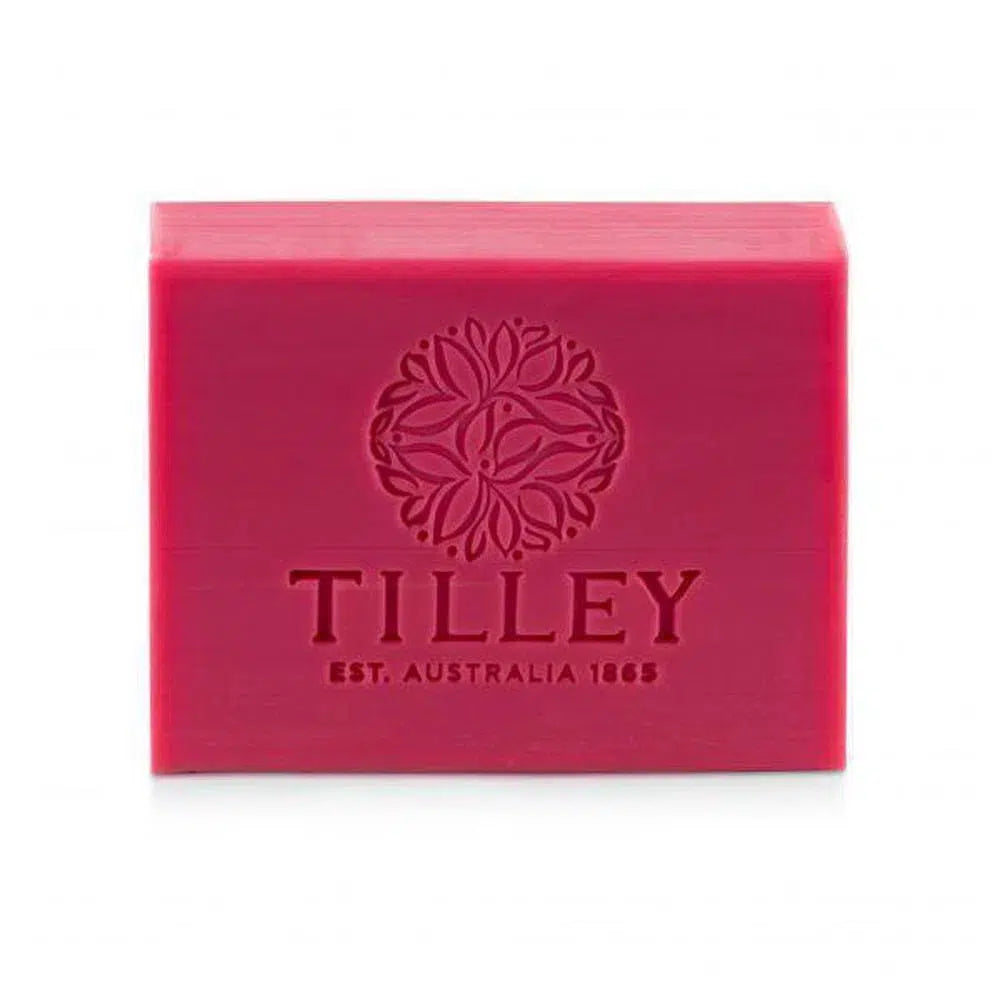 Tilley Soaps Australia Pomegranate Pure Vegetable Soap 100g Bar-Candles2go