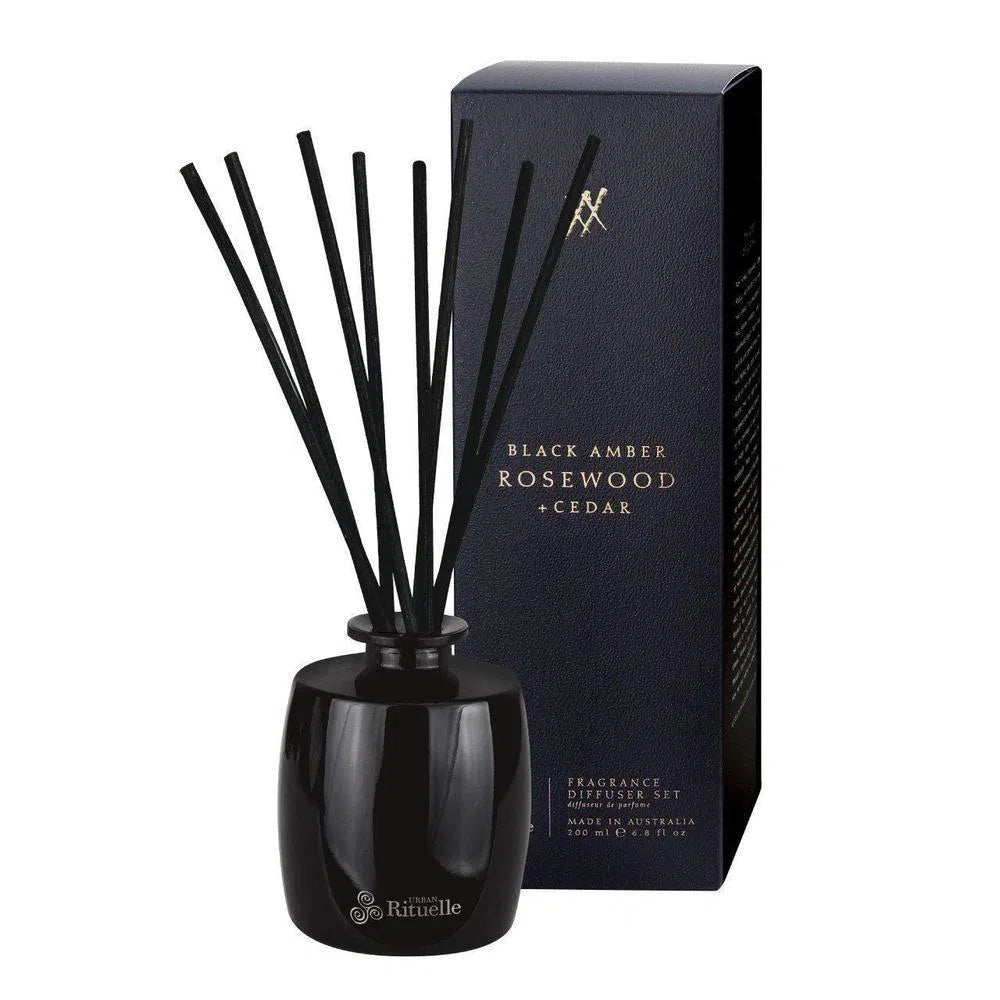 Urban Rituelle Black Amber, Rosewood & Cedar 200ml Diffuser-Candles2go