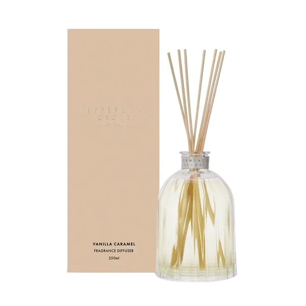 Vanilla Caramel 350ml Diffuser by Peppermint Grove-Candles2go