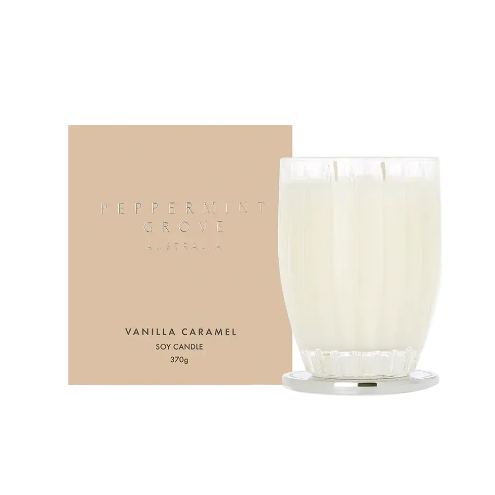 Vanilla Caramel 370g Candle by Peppermint Grove-Candles2go