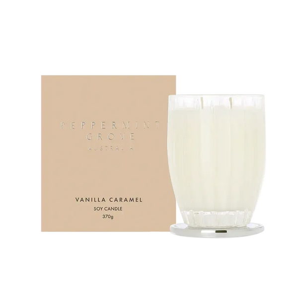 Vanilla Caramel 370g Candle by Peppermint Grove-Candles2go