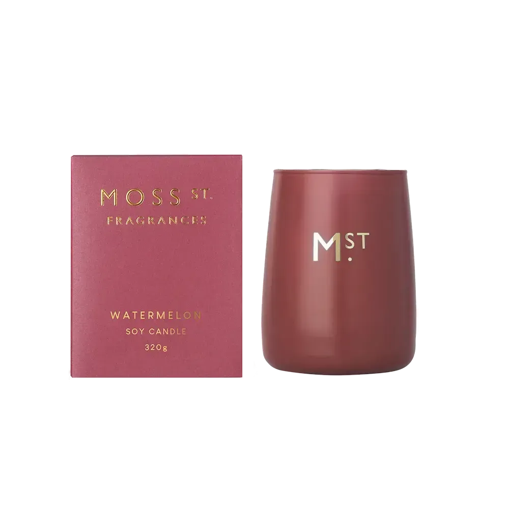 Watermelon 320g Candle by Moss St Fragrances-Candles2go