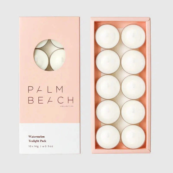 Watermelon Pack of 10 Tealight Candles by Palm Beach-Candles2go