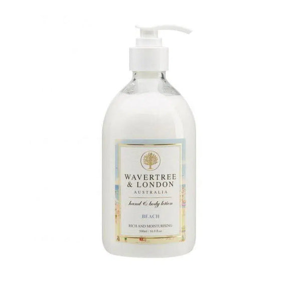 Wavertree and London Beach Hand and Body Lotion 500ml-Candles2go