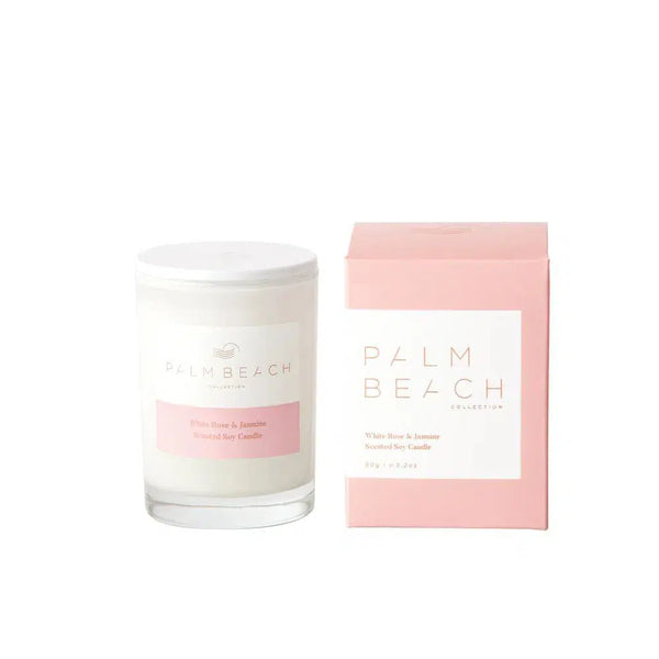 White Rose and Jasmine Mini Candle 90g by Palm Beach-Candles2go