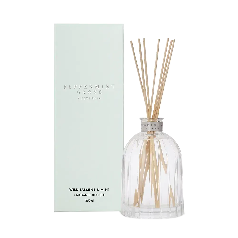 Wild Jasmine and Mint Diffuser 350ml Peppermint Grove-Candles2go