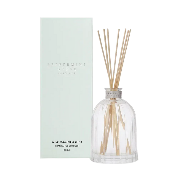 Wild Jasmine and Mint Diffuser 350ml Peppermint Grove-Candles2go