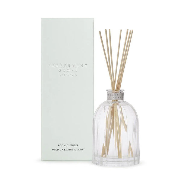 Wild Jasmine and Mint Diffuser 350ml Peppermint Grove-Candles2go