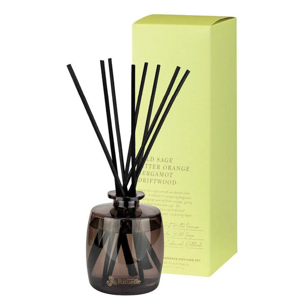 Wild Sage, Bitter Orange, Bergamot and Driftwood 220ml Diffuser by Urban Rituelle-Candles2go