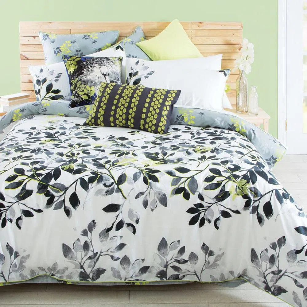 Willow Super King 100% Cotton 300TC Quilt Cover Set by Kas-Candles2go