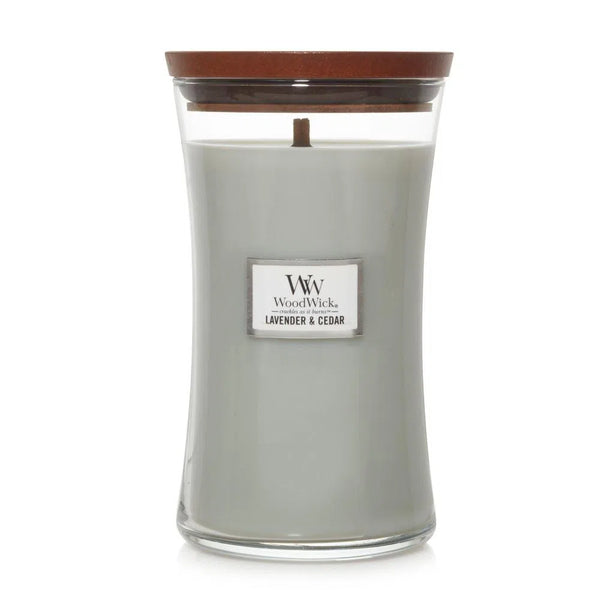 WoodWick Lavender & Cedar Large 609g candle-Candles2go