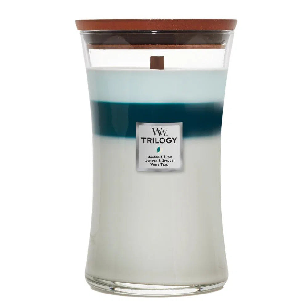 Woodwick Candles Large Candle 609g Icy Woodland Trillogy-Candles2go