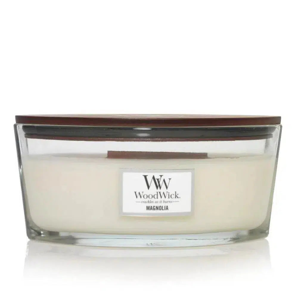 Woodwick Magnolia 453g Ellipse Candle-Candles2go