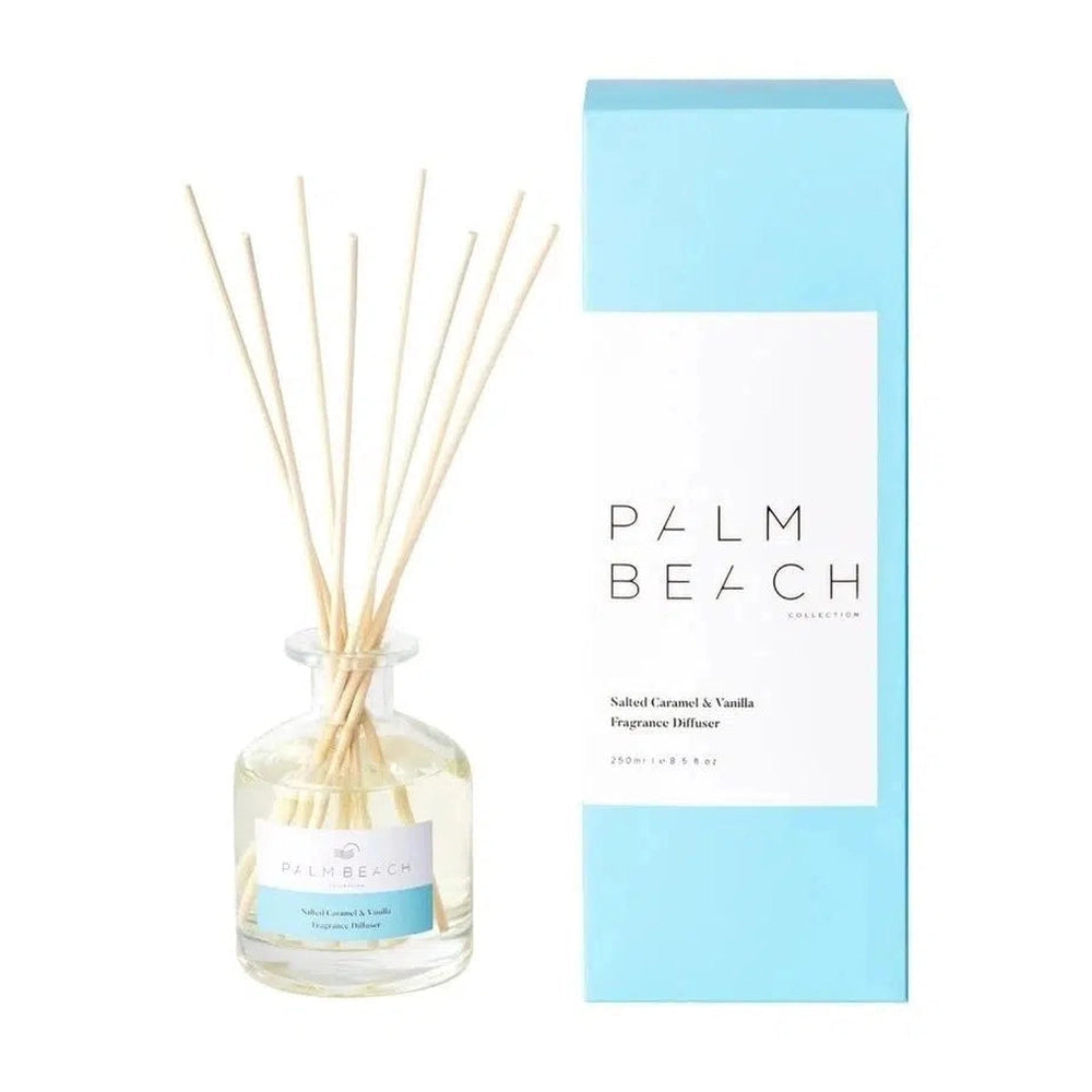 Salted Caramel & Vanilla Reed Diffuser 250ml by Palm Beach Core Range-Candles2go